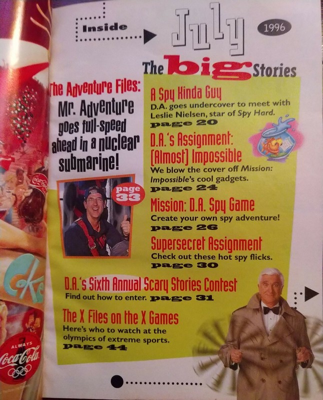 Disney Adventures magazine - July 1996 - Good - Spy Hard - Leslie Nielsen gallery