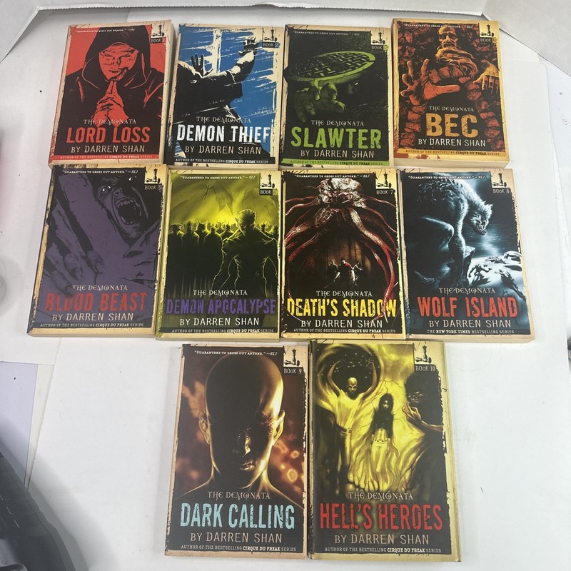 Complete Set of Demonata Books 1-10 Darren Shan Lot Demons
