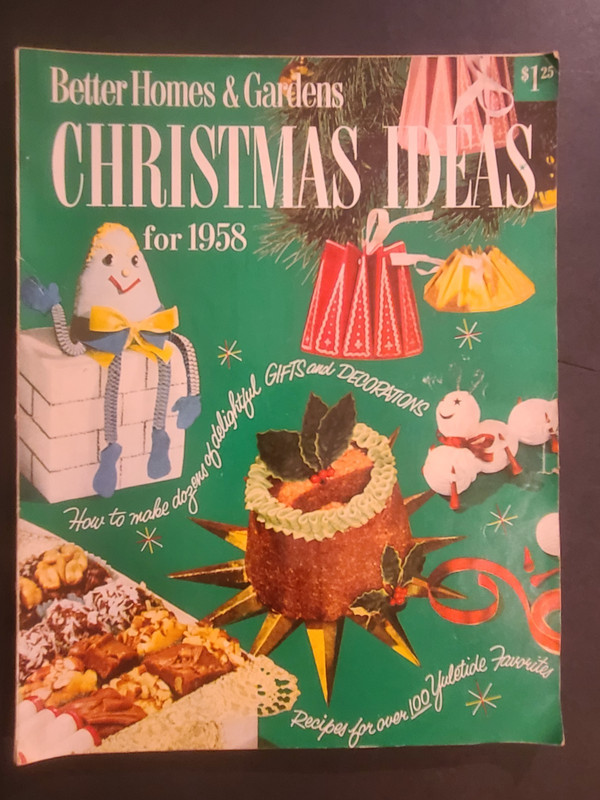 Vintage 1958 Better Homes & Gardens Magazine Christmas Ideas 172 Pages