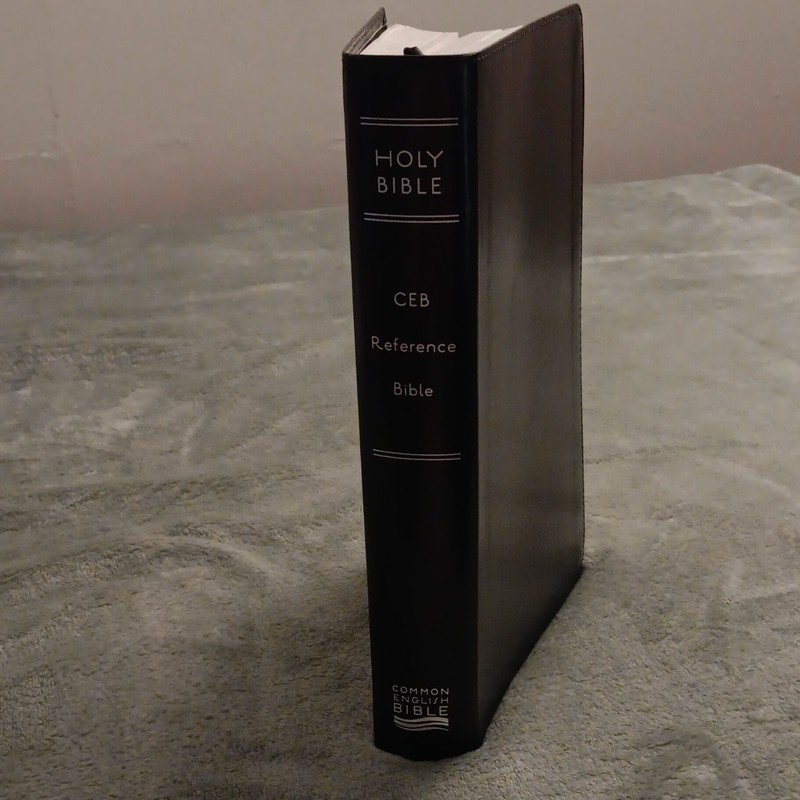 CEB Common English Bible Reference Bible Bonded Leather Black Indexed Tabs 2011 gallery