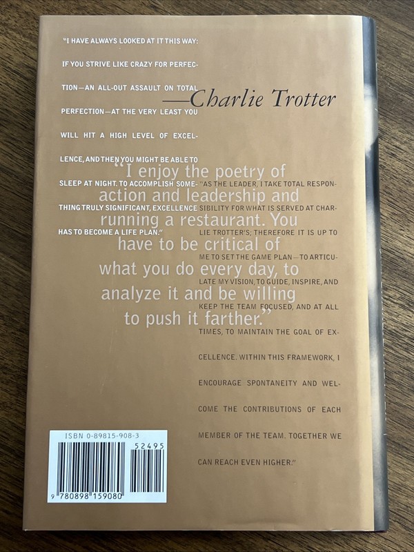Lessons in Excellence from Charlie Trotter by Paul Clarke (1999, Hardcover) gallery