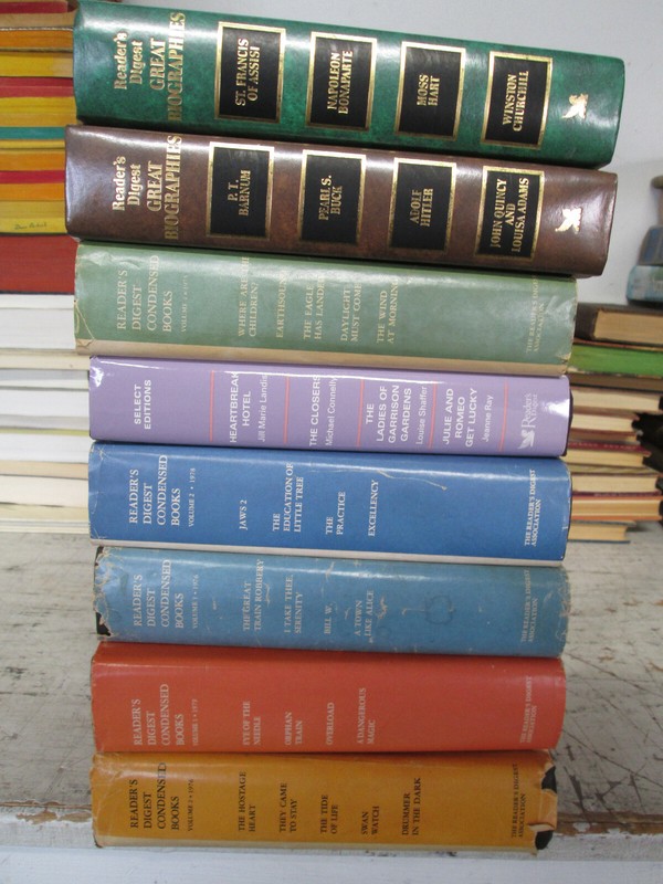 Vintage Lot of 8, Reader's Digest 4 IN 1 Hardcover Books, GUC gallery