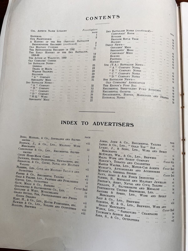 The Wasp - Journal of the 16th Foot - Bedfordshire & Hertfordshire Regiment 1926 gallery