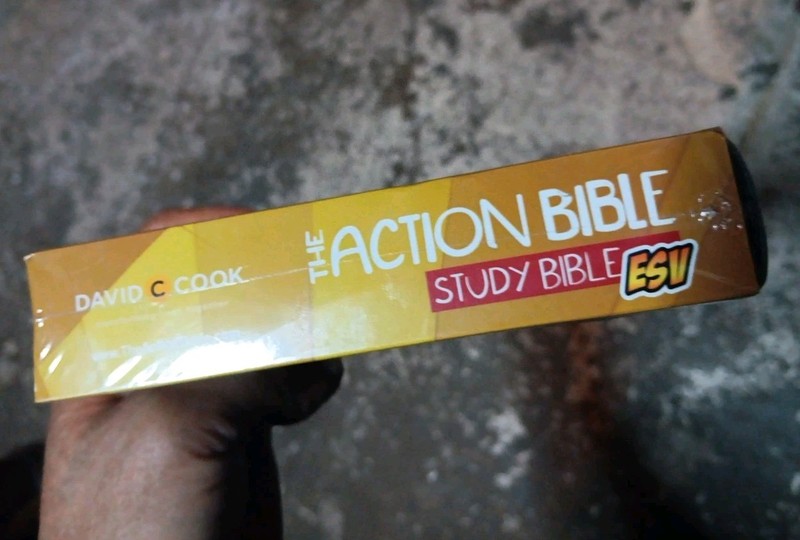 Action Bible Study Bible ESV (Gray) by David C Cook (2015, Imitation Leather) gallery