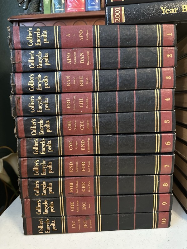 Collier's Encyclopedia Twenty Volumes with Bibliography and Index Complete Set gallery