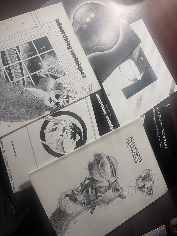 🔥Advertising Techniques Magazine, Lot Of 6 77-82. Very Rare And Hard To Find🔥