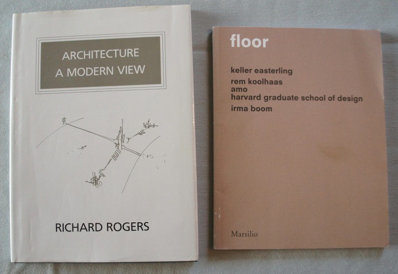 RICHARD ROGERS REM KOOLHAAS 2 ARCHITECTURE BOOKS A MODERN VIEW & FLOOR