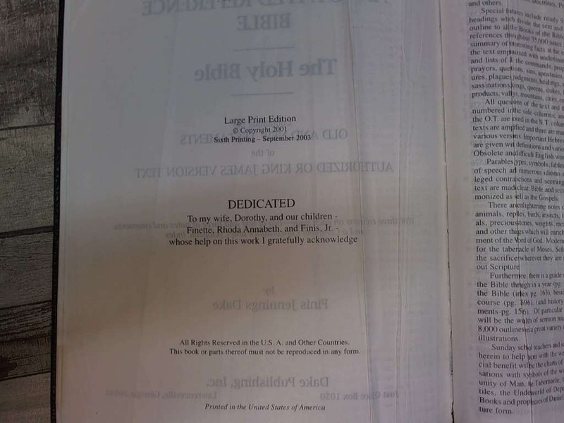 Dake Annotated Reference Bible-KJV-Large Print by Anonymous Dake Publishing gallery