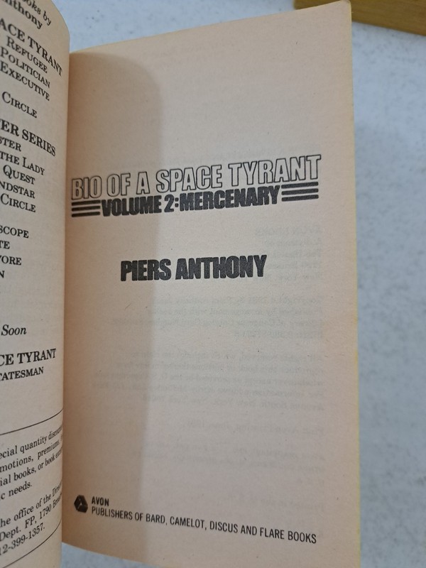 Vintage Lot Of 3 Piers Anthony Paperbacks-BIO of a Space Tyrant Vol 2-3-4 Sci-fi gallery
