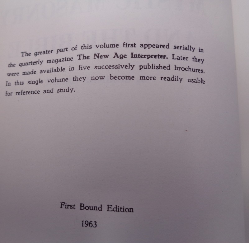 Mystic Masonry and the Bible by Corinne Heline (1963): 1st Bound Edition, Occult gallery