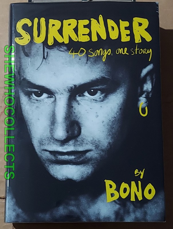 SIGNED Surrender Bono First Edition Book RARE AUTOGRAPHED U2 New Never Read!