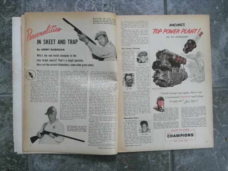 2 "Sports Afield" Magazines-Jan & Sept 1953-Fishing-Hunting-Zern Nash Ads-Dodd gallery