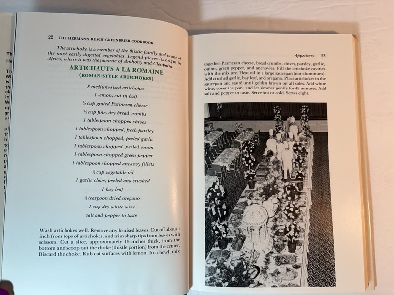 The Hermann Rescheduled Greenbrier Cookbook 1975-Signed-West Virginia gallery