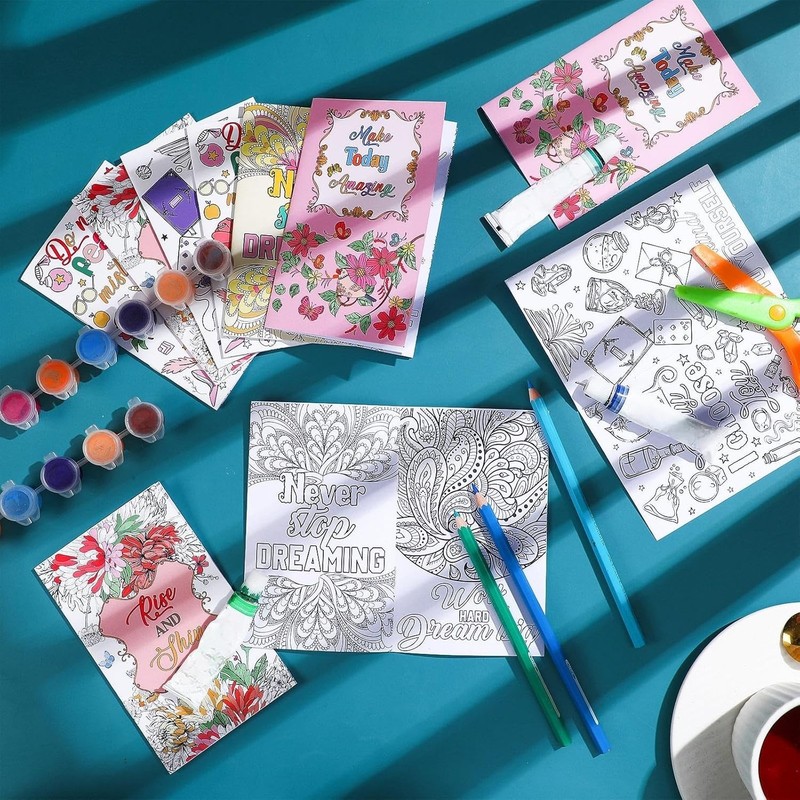 30 Pcs Inspirational Coloring Book Bulk Mandala Mini Activity Books with Positiv gallery