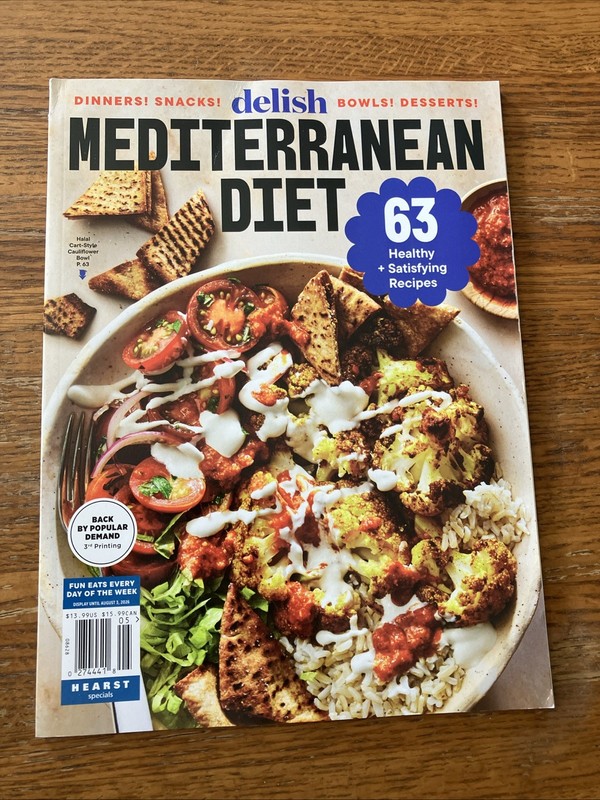 Delish Mediterranean Diet Magazine 63 Healthy Satisfying Recipes 2026