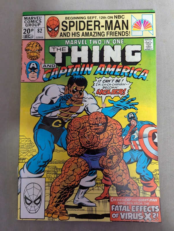 Marvel Two-In-One #82, Marvel Comics, 1981, The Thing, Captain America