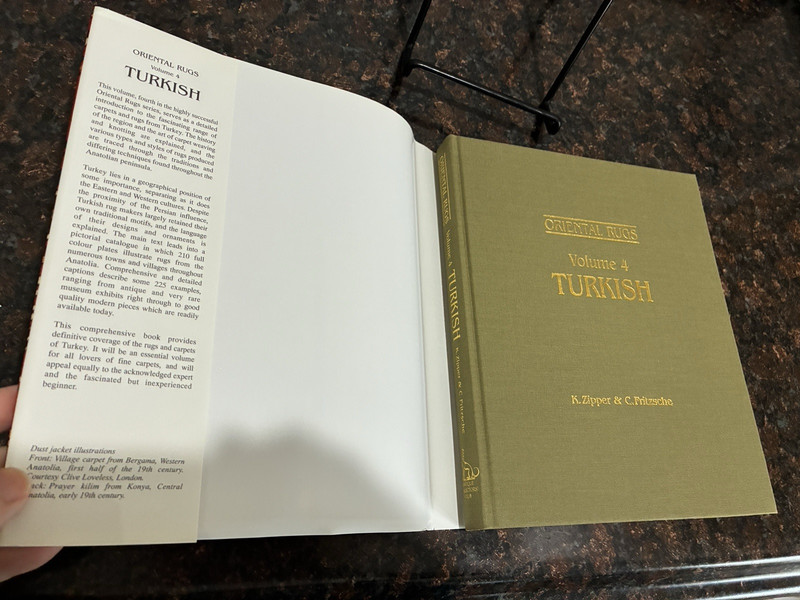 Oriental Rugs Vol. 4 : Turkish - K. Zipper & C. Fritzche (1995, Hardcover w/DJ) gallery