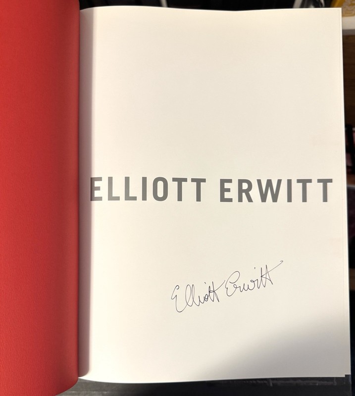 SIGNED Elliott Erwitt Personal Best Photo Book SIGNED gallery