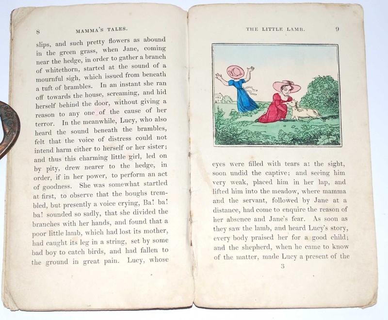 MAMMA'S TALES - Hand Coloured Children's Chapbook Picture Book c1830-40 gallery