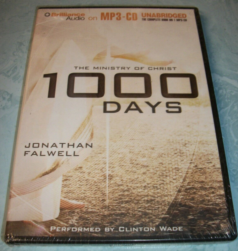 1000 Days : The Ministry of Christ by Jonathan Falwell (2013, CD MP3) NEW!