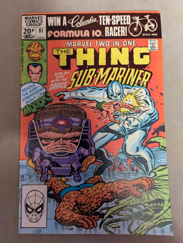 Marvel Two-In-One #81, Marvel Comics, 1981, The Thing, Sub-Mariner