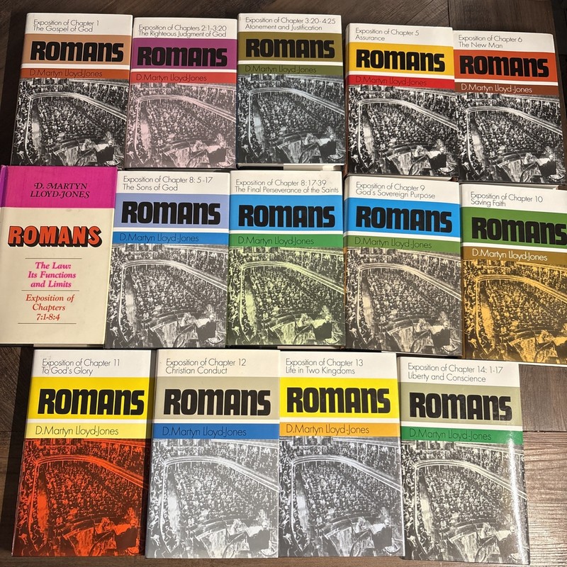 Romans: 14 Volume COMPLETE Set – D Martyn Lloyd-Jones, HB, DJ,