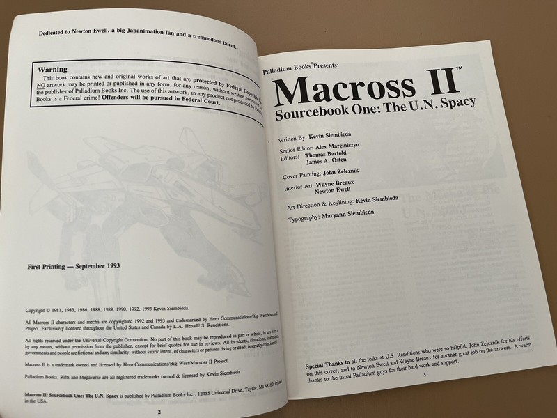RPG Role Playing Game Macross II Ser.: Macross II Sourcebook One gallery