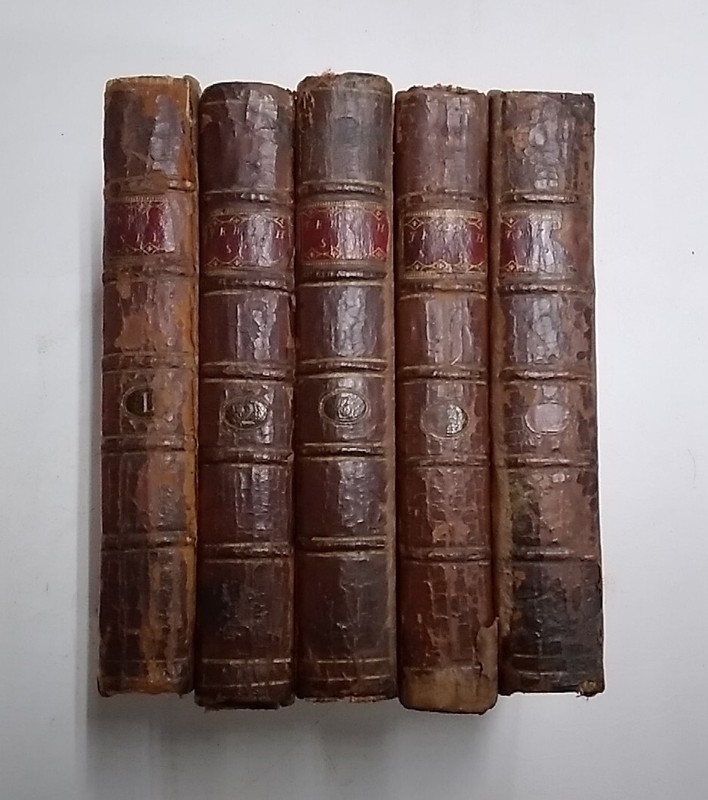 The Jewish Spy Series By Marquis D’Argens, 5 Vols. 1766. Rare. Leatherbound