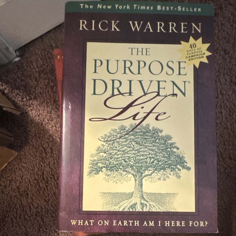 Rick Warren The Purpose Driven Life 40 Days of Purpose Ed Paperback Zondervan