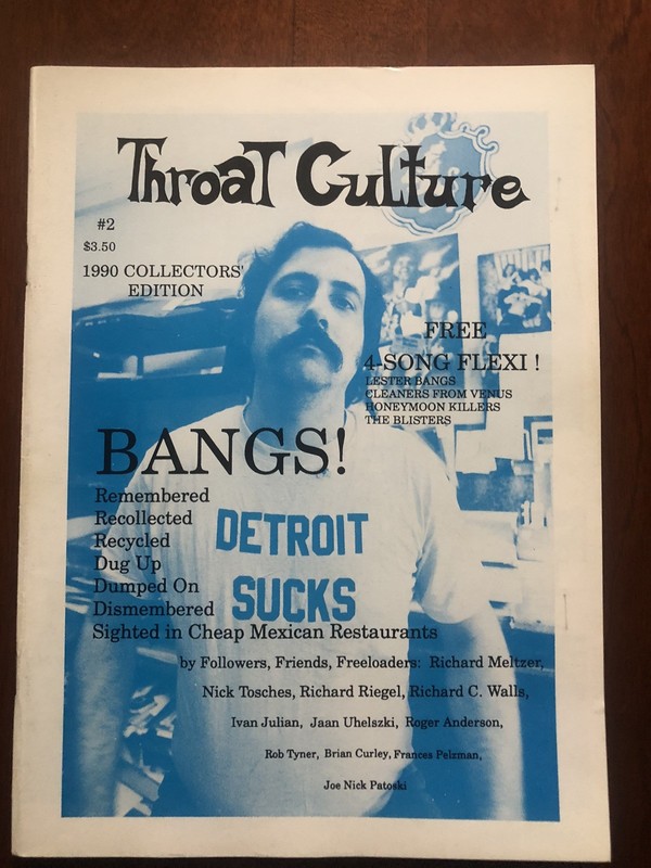 Throat Culture Magazine #2 1990 Collector Edition Lester Bangs No Flexi Nice