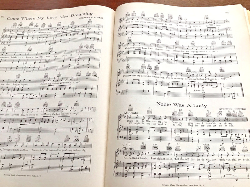 1941 Robbins Mammoth Collection of American Songs Sheet Music Book 256 Pages gallery