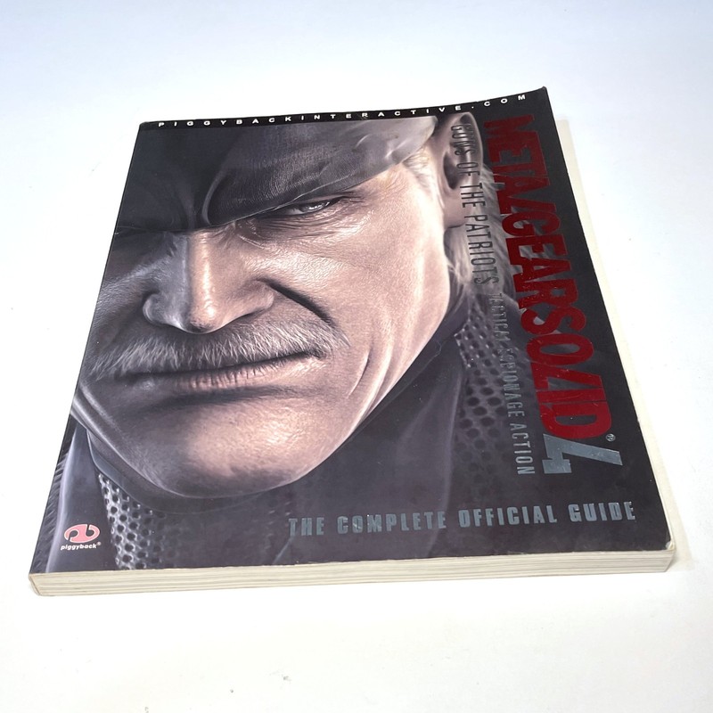 Metal Gear Solid 4 Complete Official Guide • Piggyback • PS3 Strategy Book