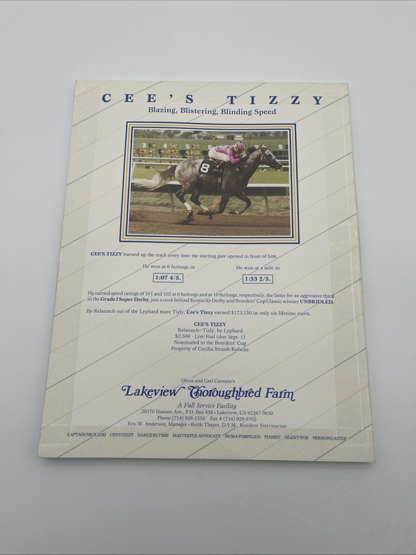 The Thoroughbred Of California Magazine February 1991 / Best Pal Cover gallery