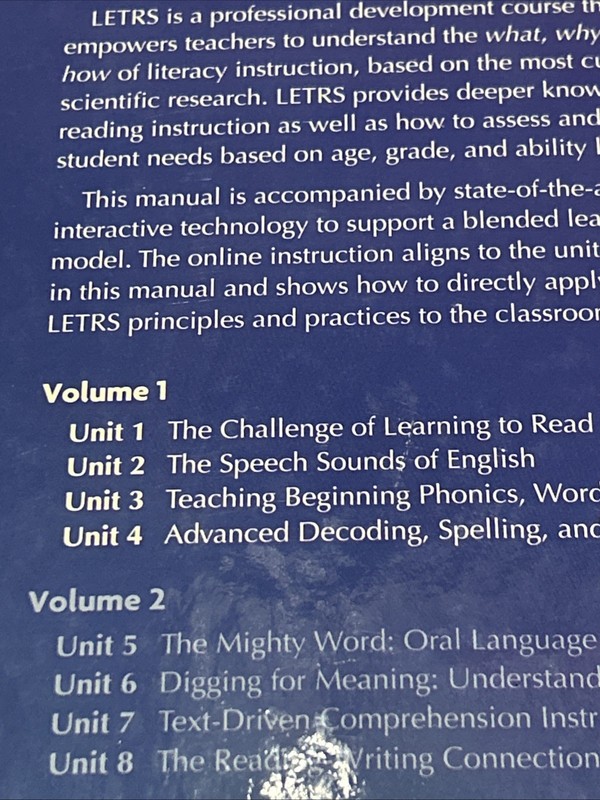 Letrs Volume 1: Units 1-4 by Voyager Sopris gallery