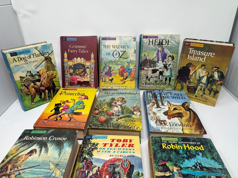 Set of (11) Companion Library 2 in 1 Books Classic Stories 22 Titles 1963-1965 gallery