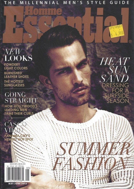 Tobias Soronsen Essential Homme Magazine May June 2013
