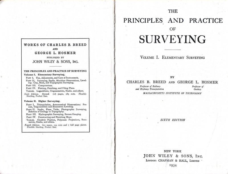 THE PRINCIPLES & PRACTICE OF SURVEYING - ELEMENTARY SURVEYING - 1934 gallery