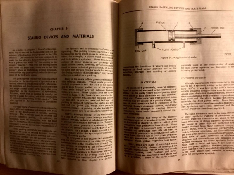 US Navy Naval Fluid Power ASBESTOS Engine Rod Seals 1970 gallery