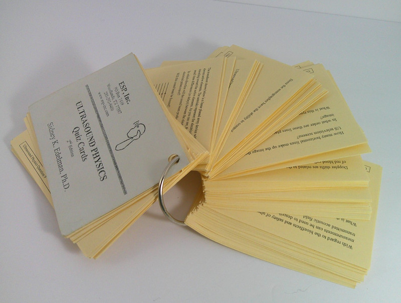 ESP Ultrasound Physics Quiz Cards 2nd Edition 2002 Sidney K Edelman Ph.D. gallery