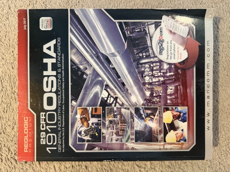 1910 OSHA General Industry Regulation Book by Mancomm Inc.