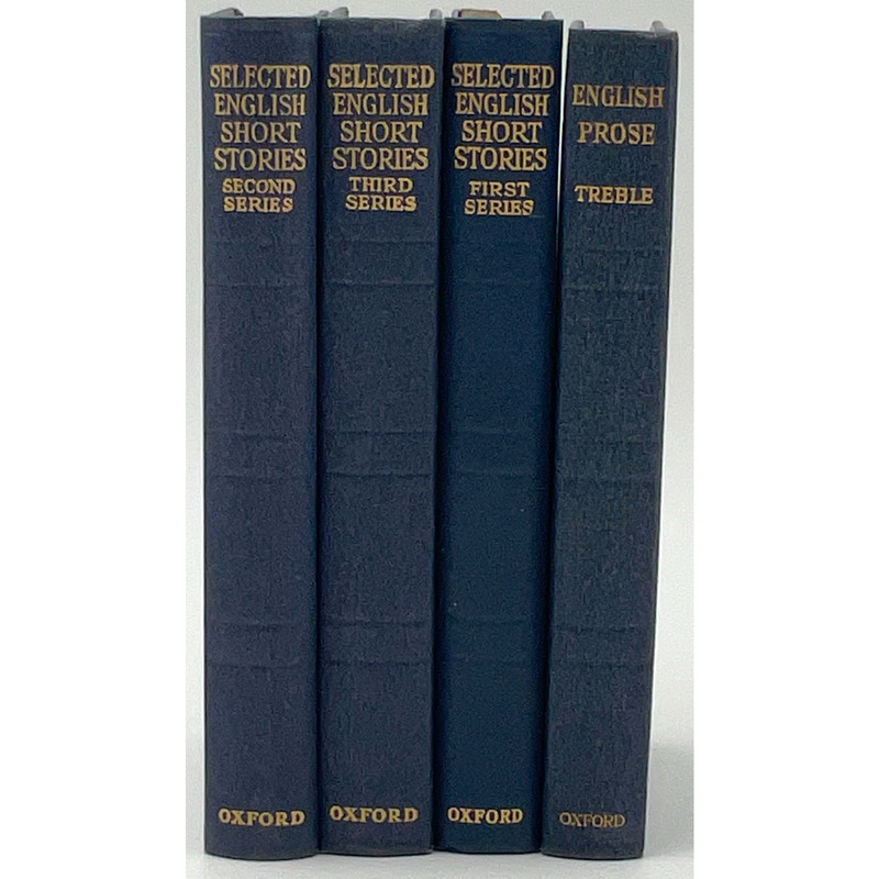 Oxford University Press Selected English Short Stories Set of 4 Books Antique HC
