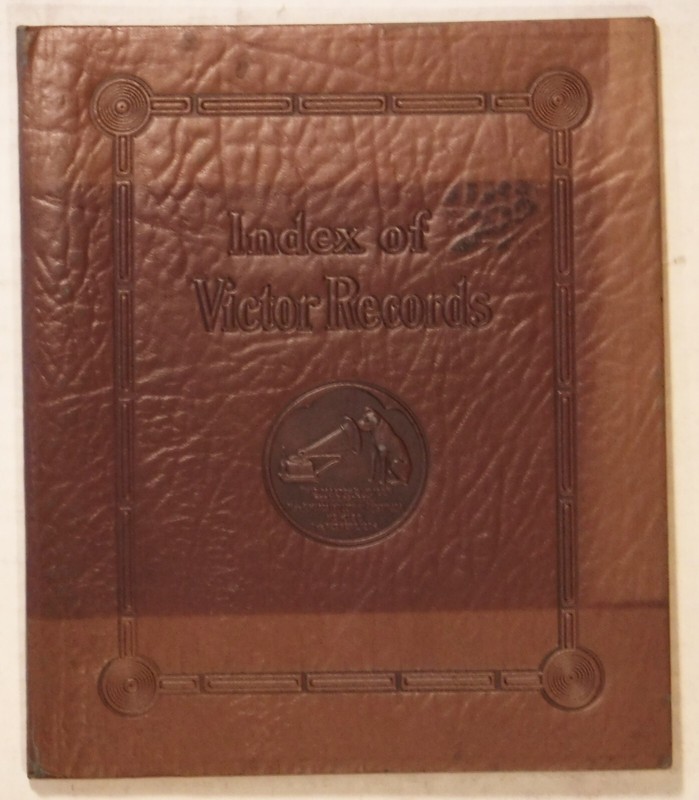 INDEX OF VICTOR RECORDS / 38 PAGES / UNUSED / PRESSED PAPER COVER