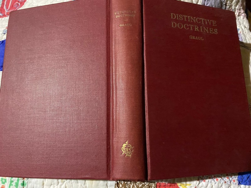 Vintage Book: The Distinctive Doctrines Christian Confessions Graul hardcover gallery