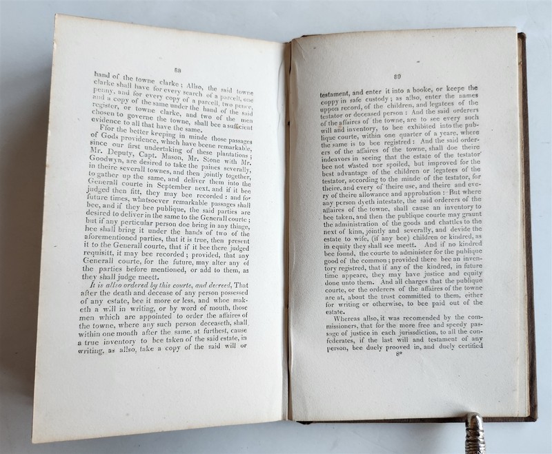 1822 CODE OF 1650 CONNECTICUT BLUE LAWS antique AMERICANA gallery