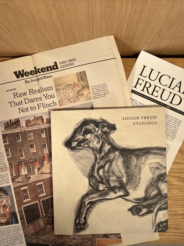 Lucian Freud Etchings with Esther Freud’s Ode to Pluto + Bonus Articles PB VG