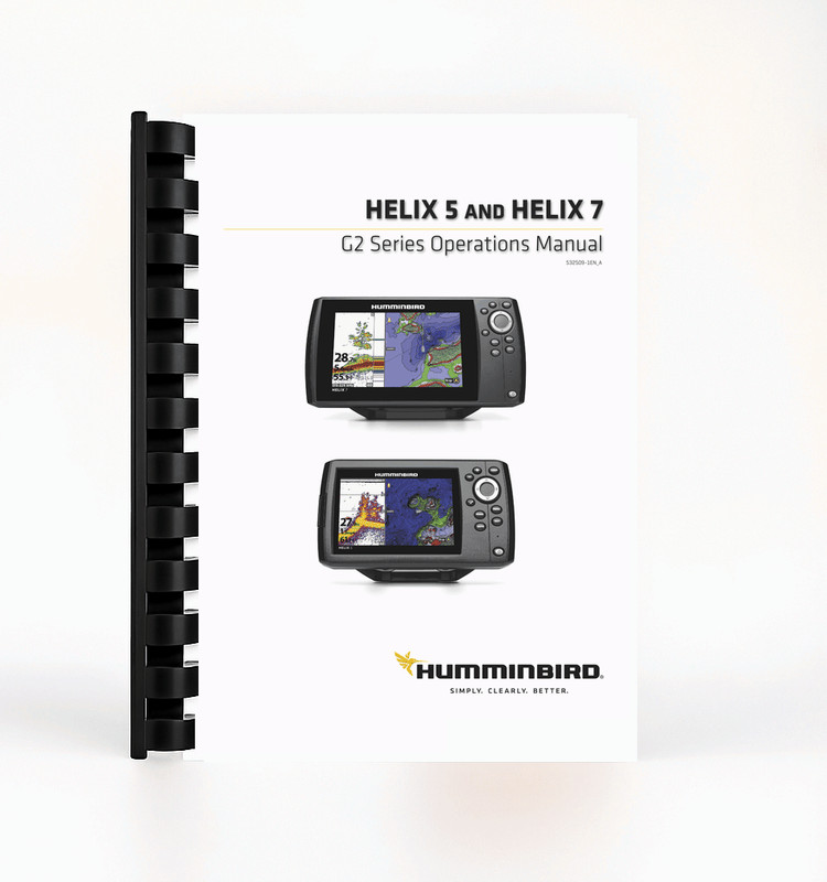 Operation Manual for Humminbird Helix 5 and 7 – Half-Letter Size