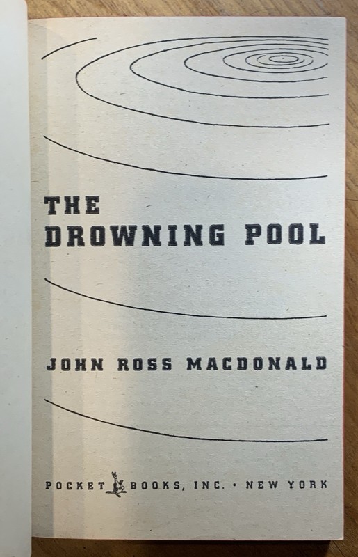 The Drowning Pool by John Ross Macdonald - NF vintage 1951 Pocket mystery pb gallery
