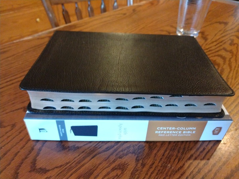 KJV Bible with Apocrypha Center-Column References~Retail 154.99 Black Leather gallery
