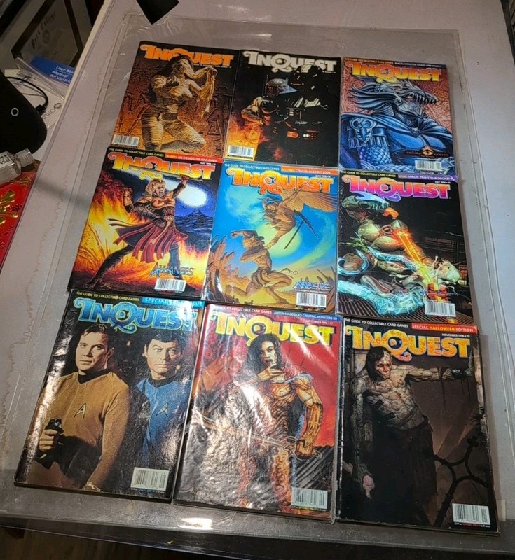 InQuest Magazine #10 #11 #12 #13 #14 #15 #16 #17 #19 LOT OF 9 MTG STAR WARS
