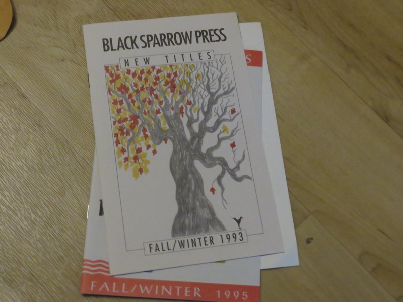 Collection of Black Sparrow Press Ephemera. 12 Catalogs Bukowski gallery